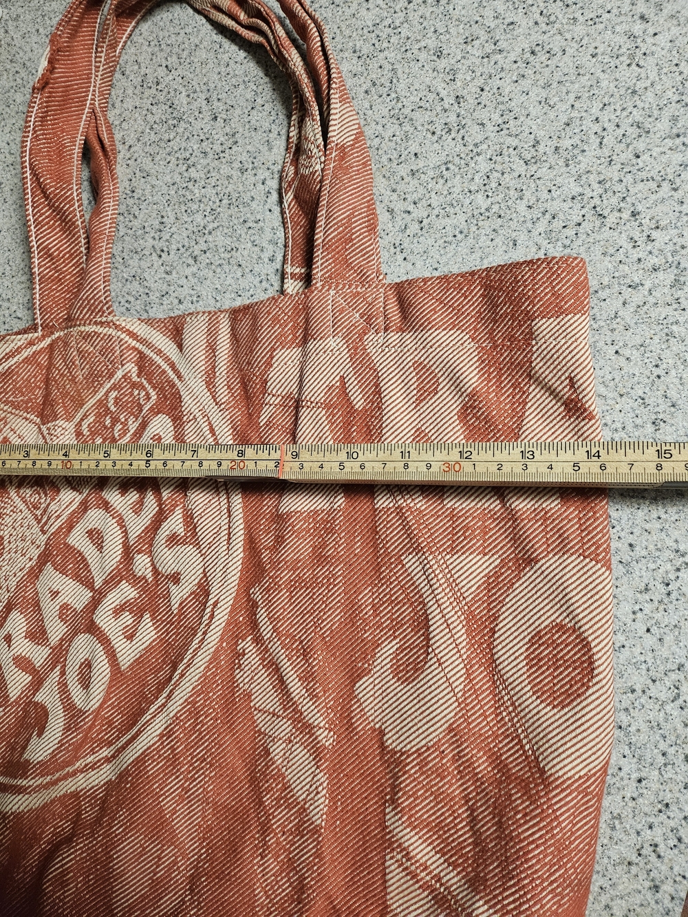 Trader Joe's Red Canvas Logo Tote - Picture 2 of 10